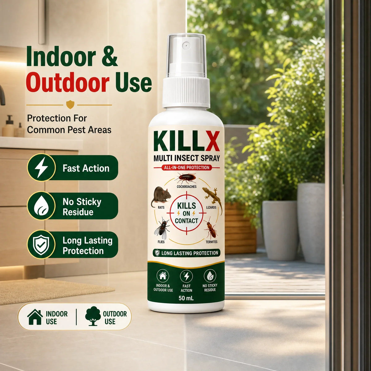 🚨 BUY 1 GET 2 FREE – KILLX Multi-Insect Spray | Powerful Pest Control for Home | Fast & Easy Pest Protection | Wonder Cart