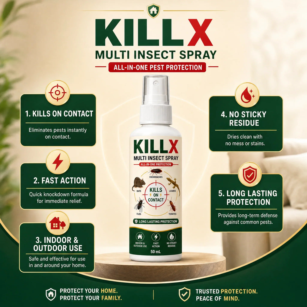 🚨 BUY 1 GET 2 FREE – KILLX Multi-Insect Spray | Powerful Pest Control for Home | Fast & Easy Pest Protection | Wonder Cart
