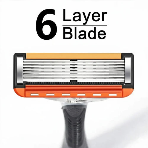 Wonder Cart Premium 6-Layer Razor Kit | 48 Razor Refills + Free Handle | Smooth, Close & Comfortable Shave | Only ₹699